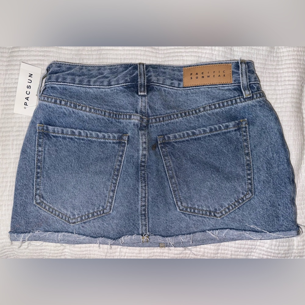 Pacsun Low Rise Denim Mini Skirt - Picture 2 of 3